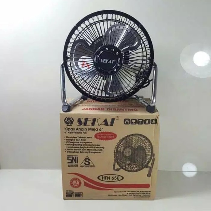 Kipas Angin Besi Tornado Sekai HFN 650 (6 Inch)