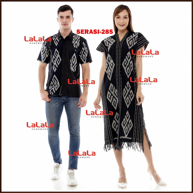 Couple Tenun Etnik / Set Tenun Etnik / Sarimbit Tenun Etnik / Baju Tenun Etnik