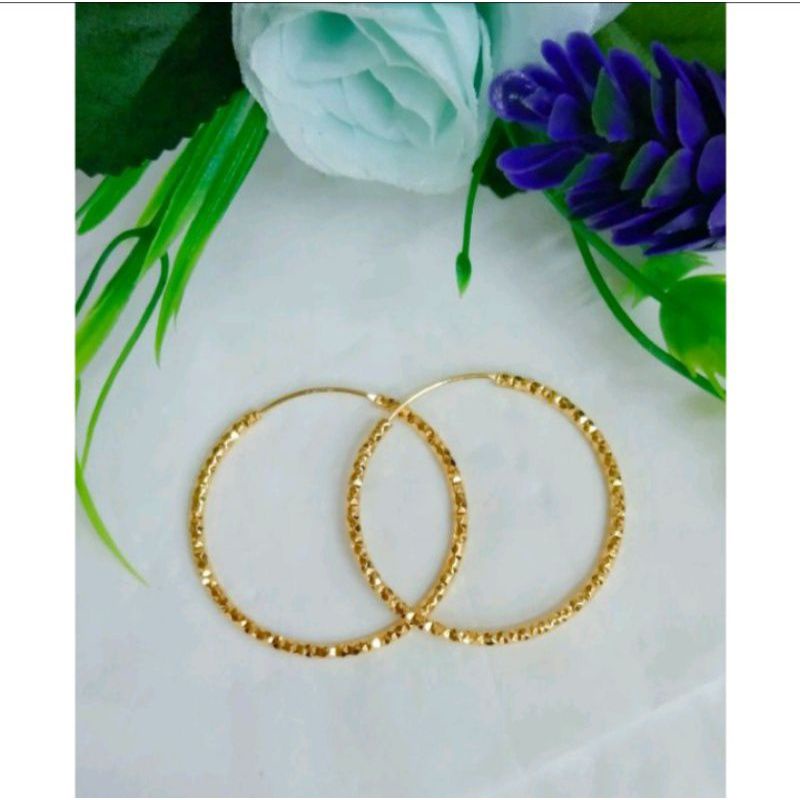 ✅anting gipsi titanium gold anti karat dan anti luntur