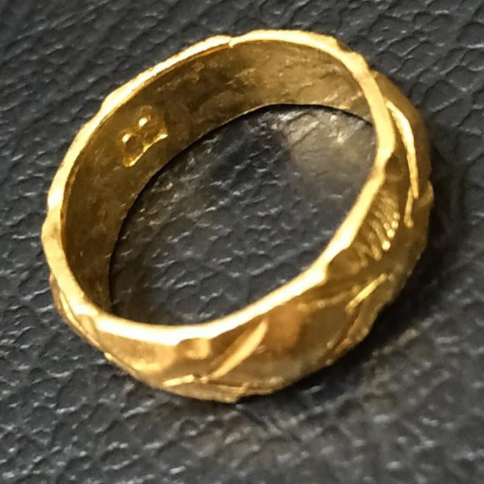 DISKON Cincin model klasik emas 24k 97% 10 gram Berhias Sambil Menabung Emas