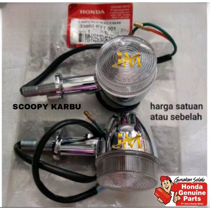 Sein Assy Belakang Lampu Sein Belakang Lampu Ritting Scoopy Karbu Ori Honda AHM