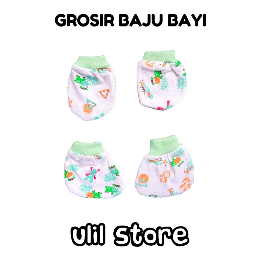 (STK001)Paket 6 Set Sarung Tangan Bayi Dan Sarung Kaki Bayi Newborn SNI Model RIB