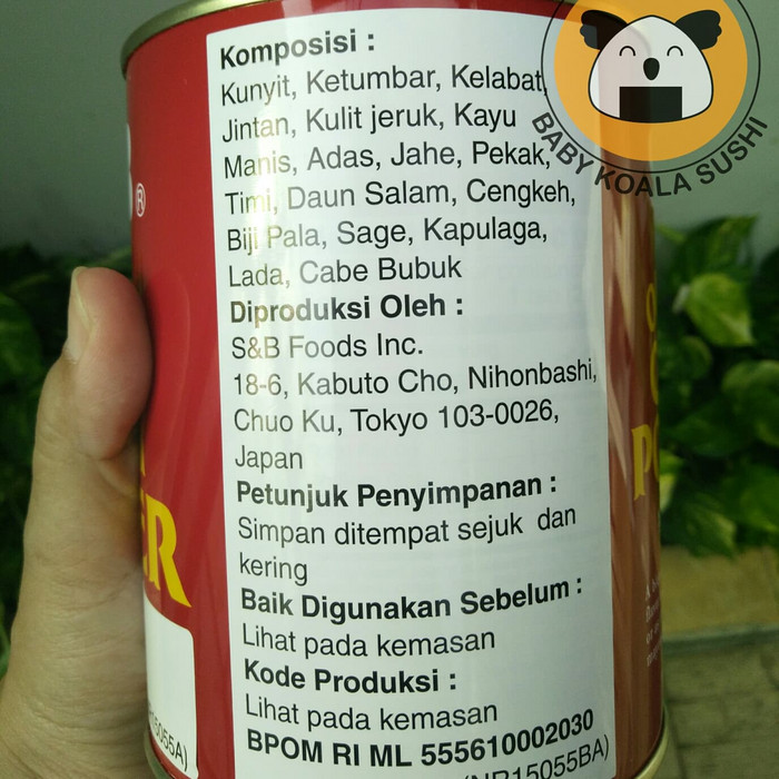 

Spesial - Curry Powder Oriental 400G S&B Japan | Bubuk Kari/ Kare Oriental Impor
