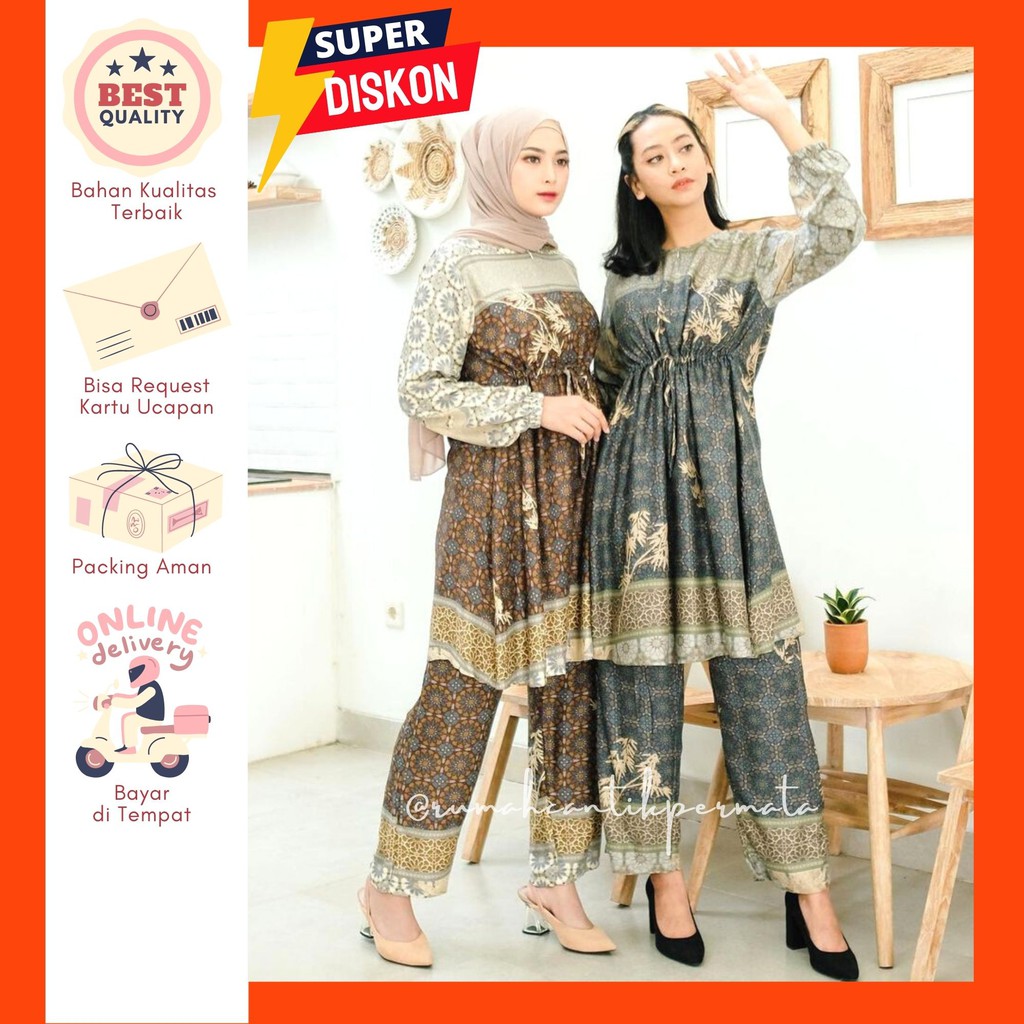 BAJU SERENITY SET SETELAN MUSLIMAH WANITA DYN CLOTHINGLINE