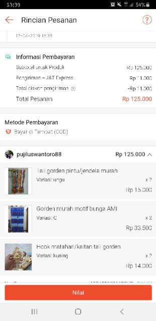 Hook Matahari/kaitan Tali Gorden