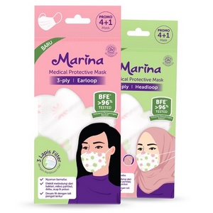 ❤GRY❤ MARINA MASKER MEDICAL 3PLY 5PCS | Masker Medis