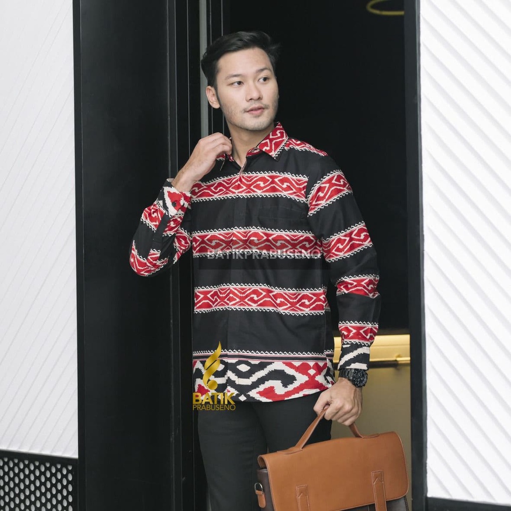PRABUSENO // Batik Prabuseno - BASKARA Batik Pria Slim Fit Lengan Panjang