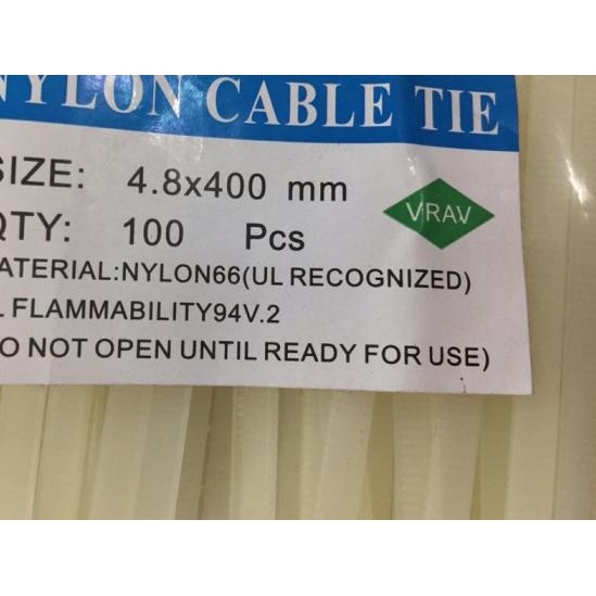 

❀ Kabel tis putih 4,8 X 400mm/ kabel ties 40cm murah/ nylon cable tie ☜
