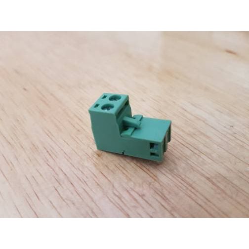 2EDG 5.08 2P L tekuk Green Terminal 2 pin Block Connector screw pitch 5.08mm 5.08 mm right angle