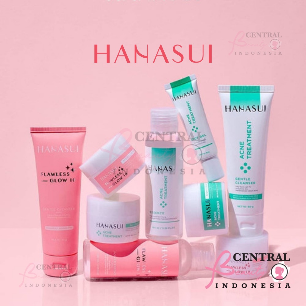 HANASUI ❤ Central Beauty ❤ Flawless Glow 10 Series & Acne Treatment | Night Day Cream Serum Mask Mas