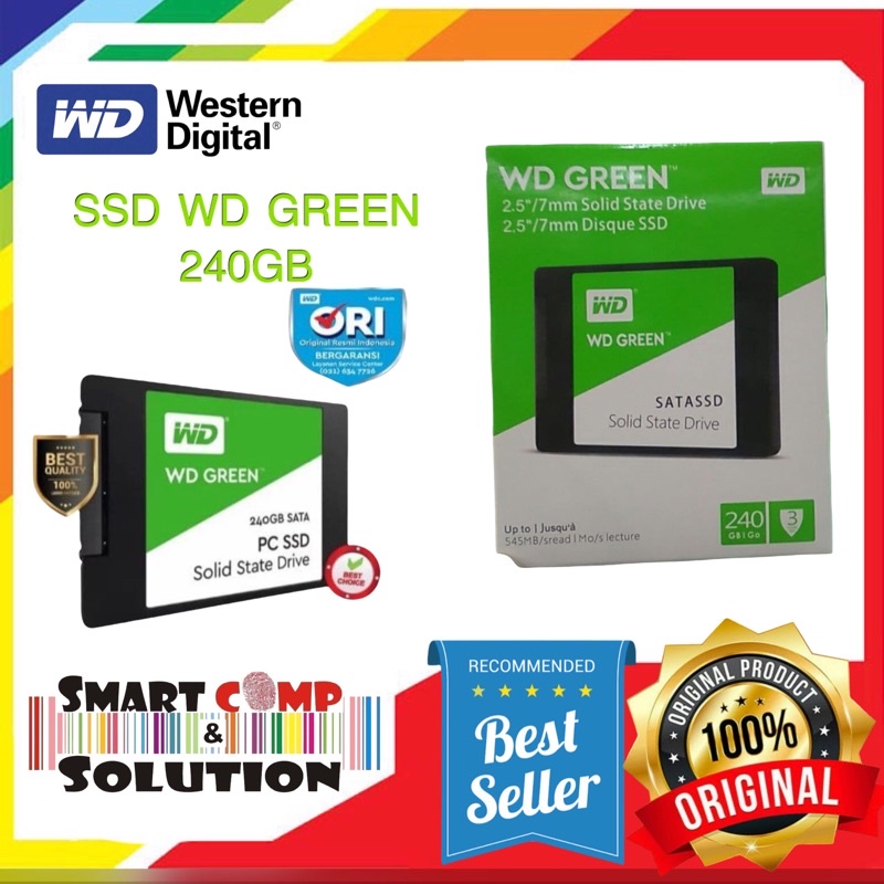 SSD WD Green 240GB sata 2,5&quot; 545mbps