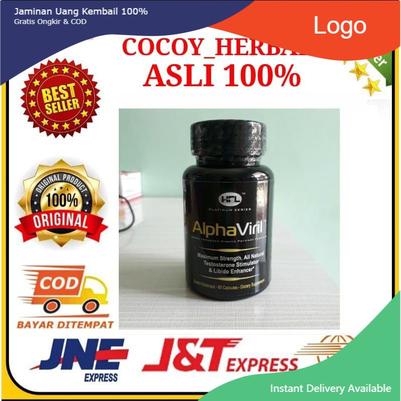 Asli Alpha Viril Suplemen Pria Libido Dan Stamina Kuat Testosterone Booster Termurah untuk Dewasa (C