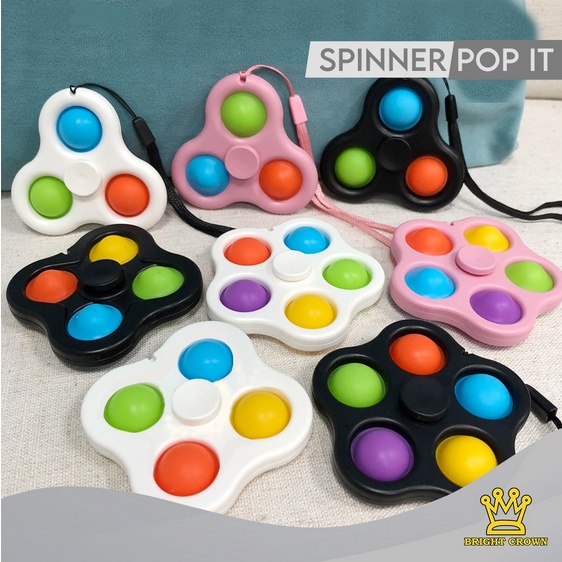 push pop it murah fidget toy rainbow mainan anak  bubble