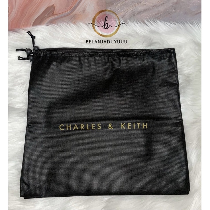 CHARLES &amp; KEITH DustBag Pengganti Sarung Tas Pelindung Debu Serut Dust Bag DB Branded