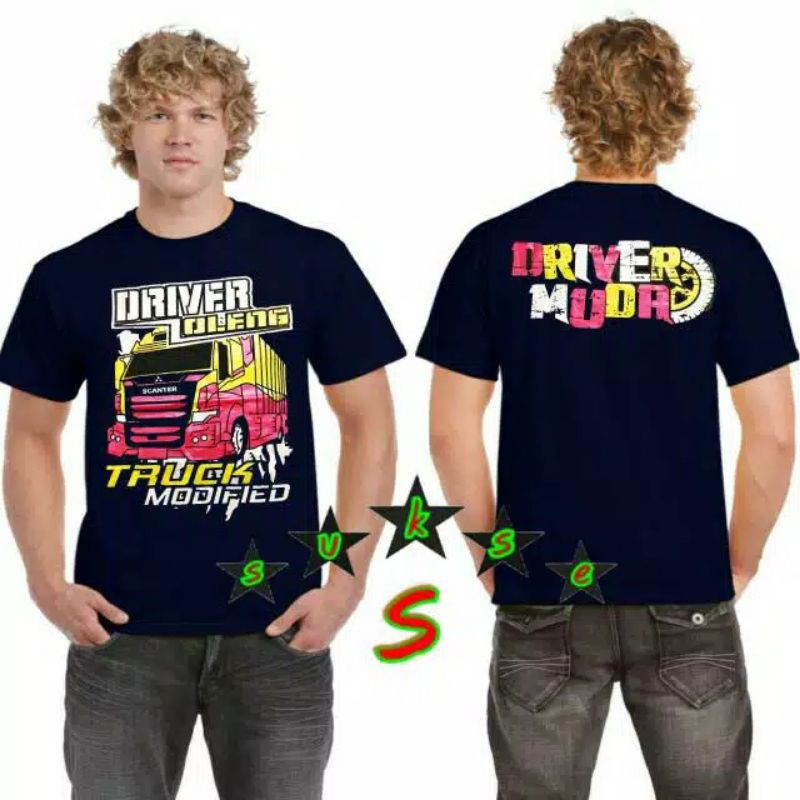 Aneka model baju kaos distro driver muda / driver oleng