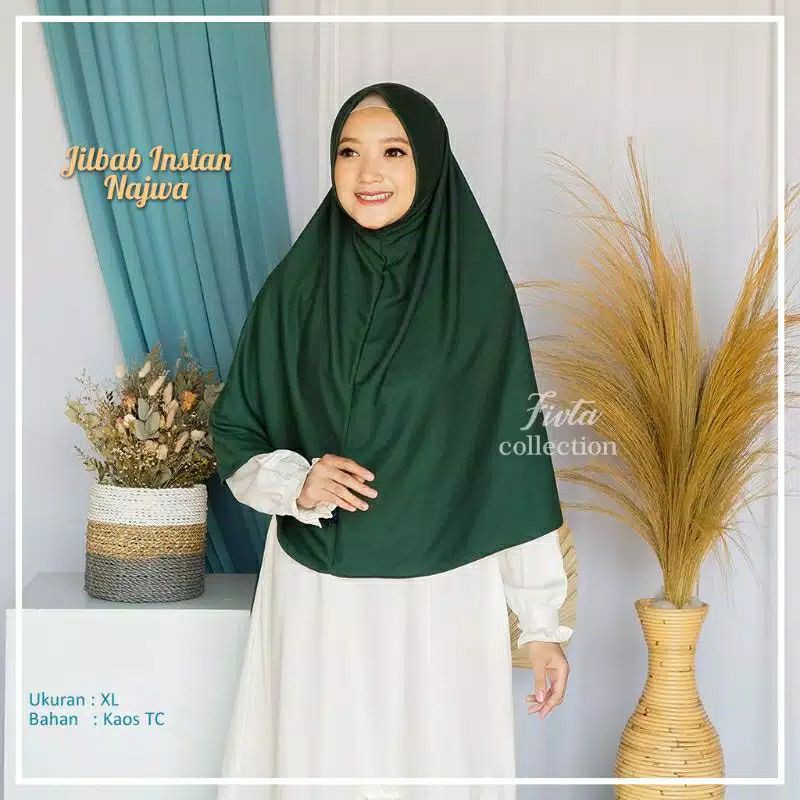 Jilbab Instan Najwa XL Khimar Non Pet
