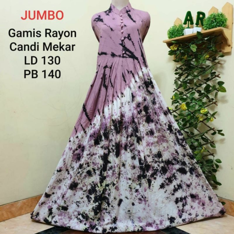GAMIS BATIK JUMBO LD 120 - 130 GAMIS BATIK MODERN