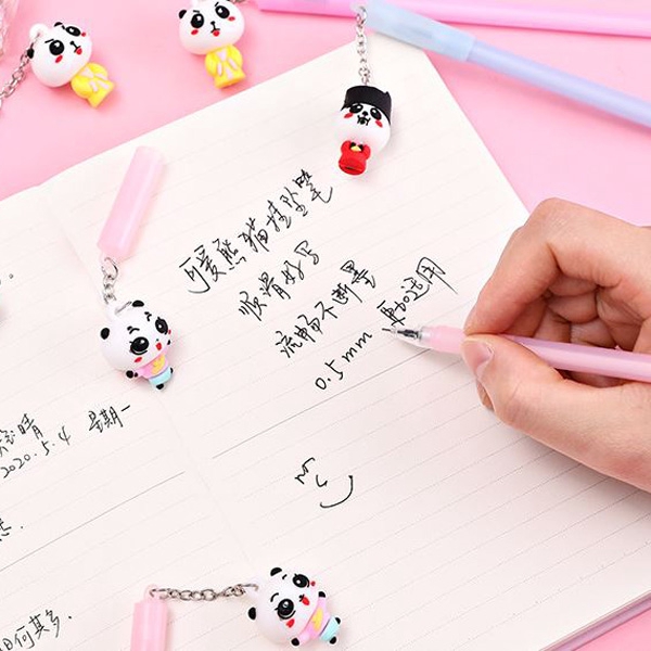 pen gel cute panda pendant ballpoint spe098