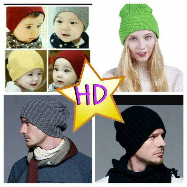 kupluk anak/dewasa/pria/wanita, topi kupluk beani lipat