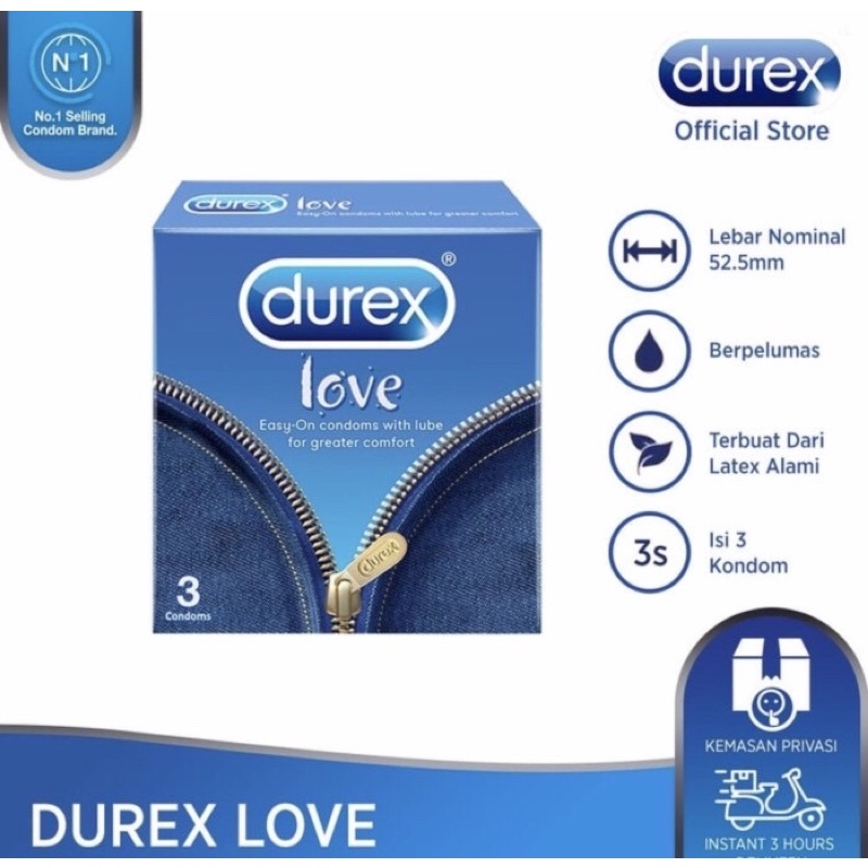 Kondom durex love ( sensasi berbeda pasangan muda ) privasi aman