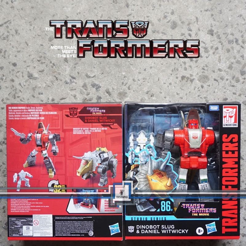 Transformers Studio Series 86 G1 SLUG and DANIELT Witwicky SS86 Dinobot