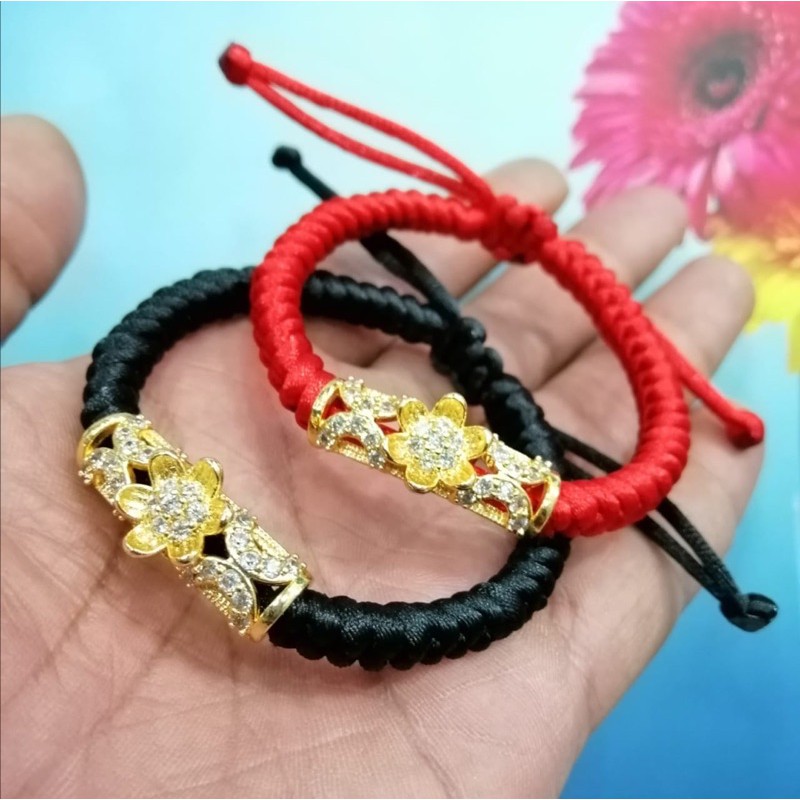 gelang tangan wanita //gelang kristal//gelang lapis emas//perhiasan