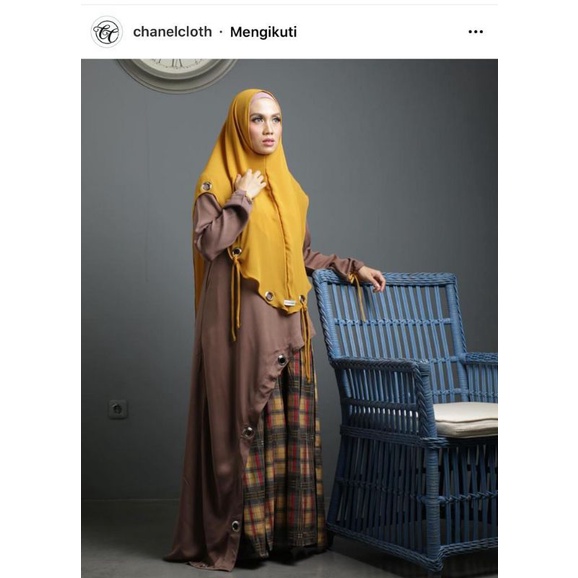 preloved Chanel cloth Abu kotak No Khimar