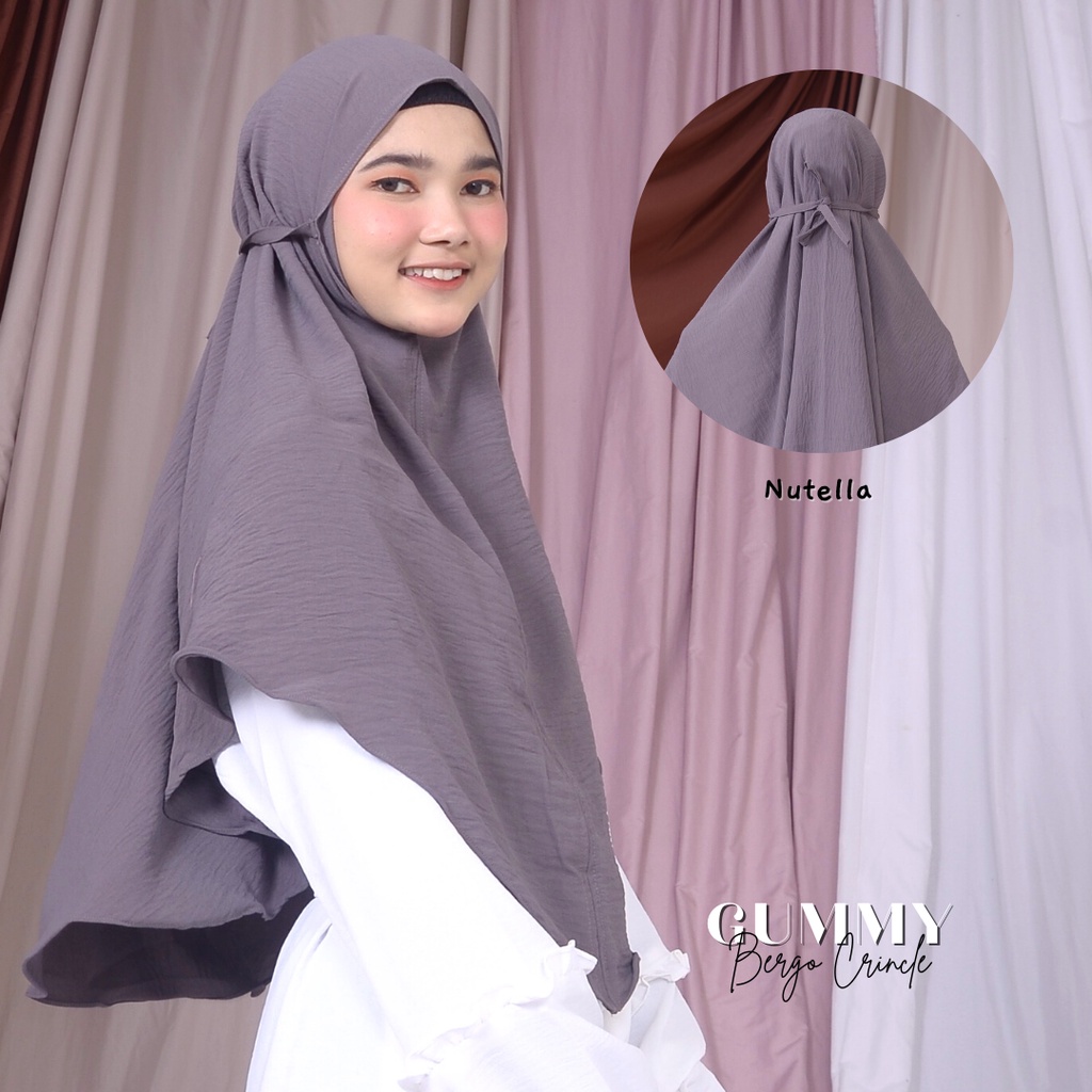 Bergo Crincle/ Gummy Bergo Instan Crincle-Nutella