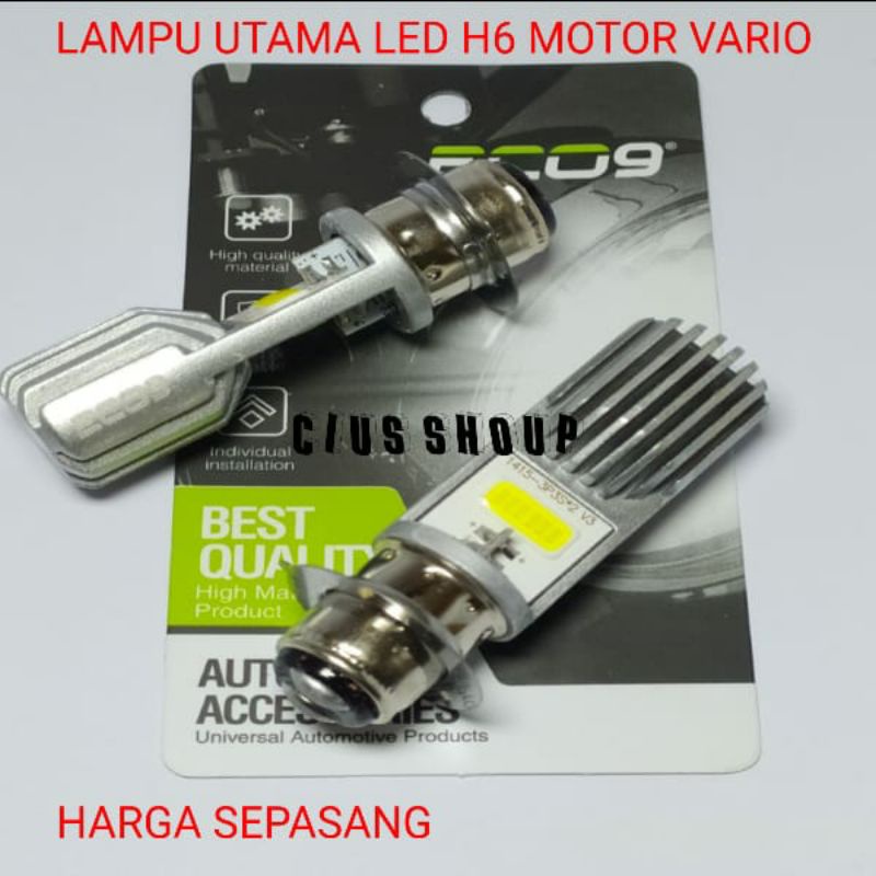 LAMPU UTAMA MOTOR VARIO H6  CSP LED CR7 AC DC 12 HI LOW MATA SUPER BRIGHT