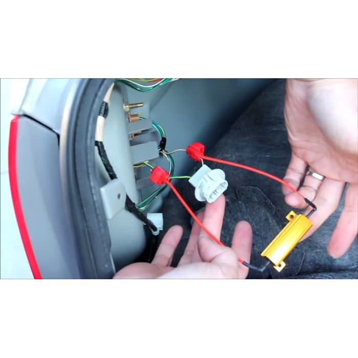 Load Resistor Flasher Sein Lampu Led Mobil Sen Kedip Normal No Hyperflash 50W 6Ohm