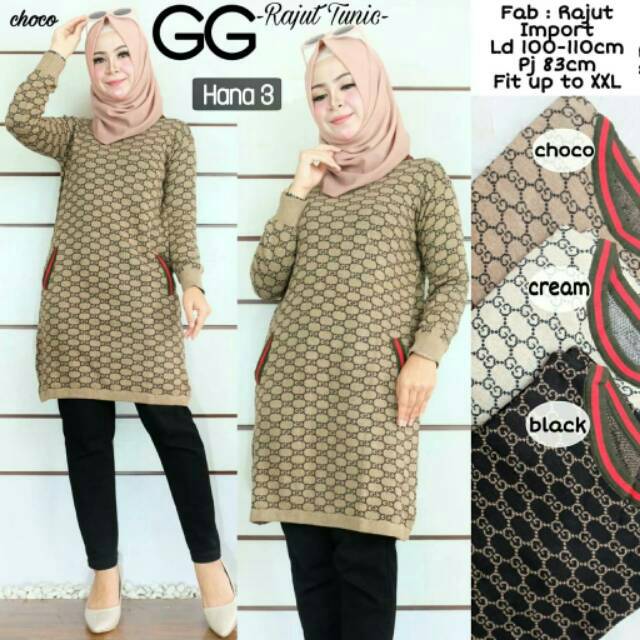 Gucci tunik rajut import high quality