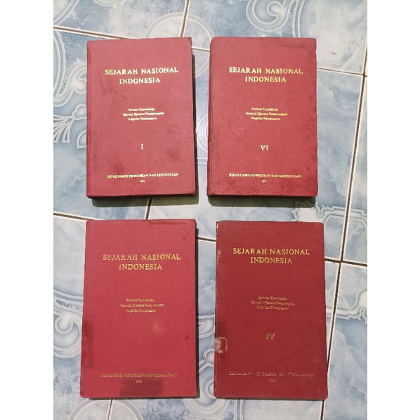 Original Paket Langka HC Hardcover Sejarah Nasional Indonesia Jilid I IV V VI 1 4 5 6