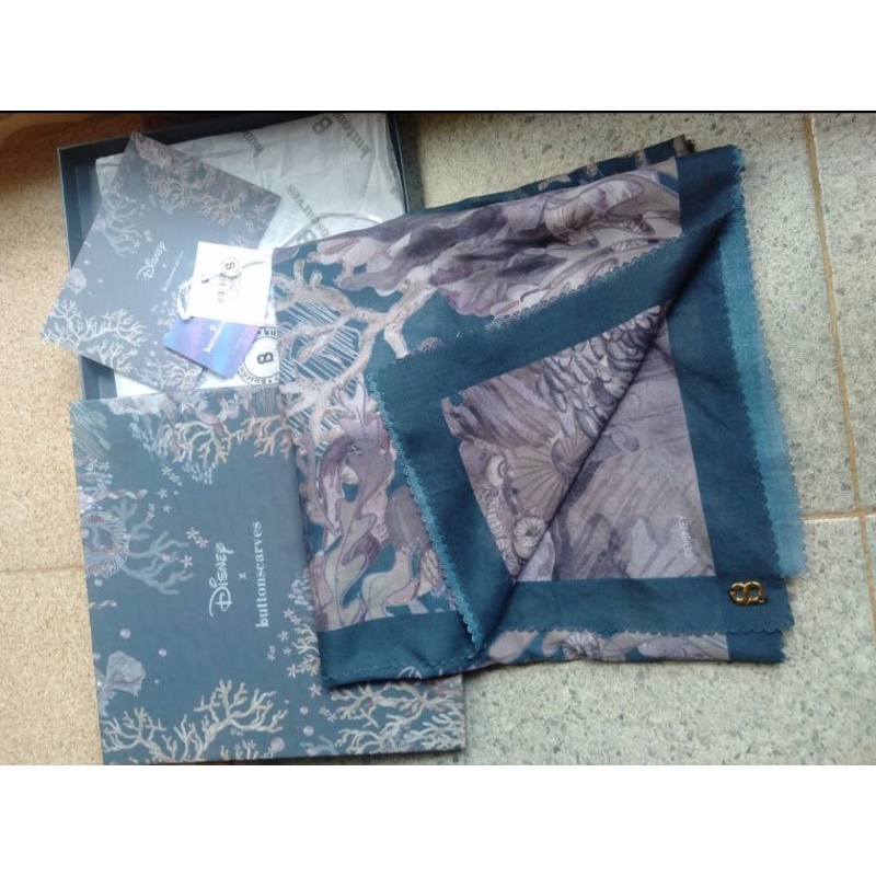 preloved buttonscarves disney mermaid deep ocean