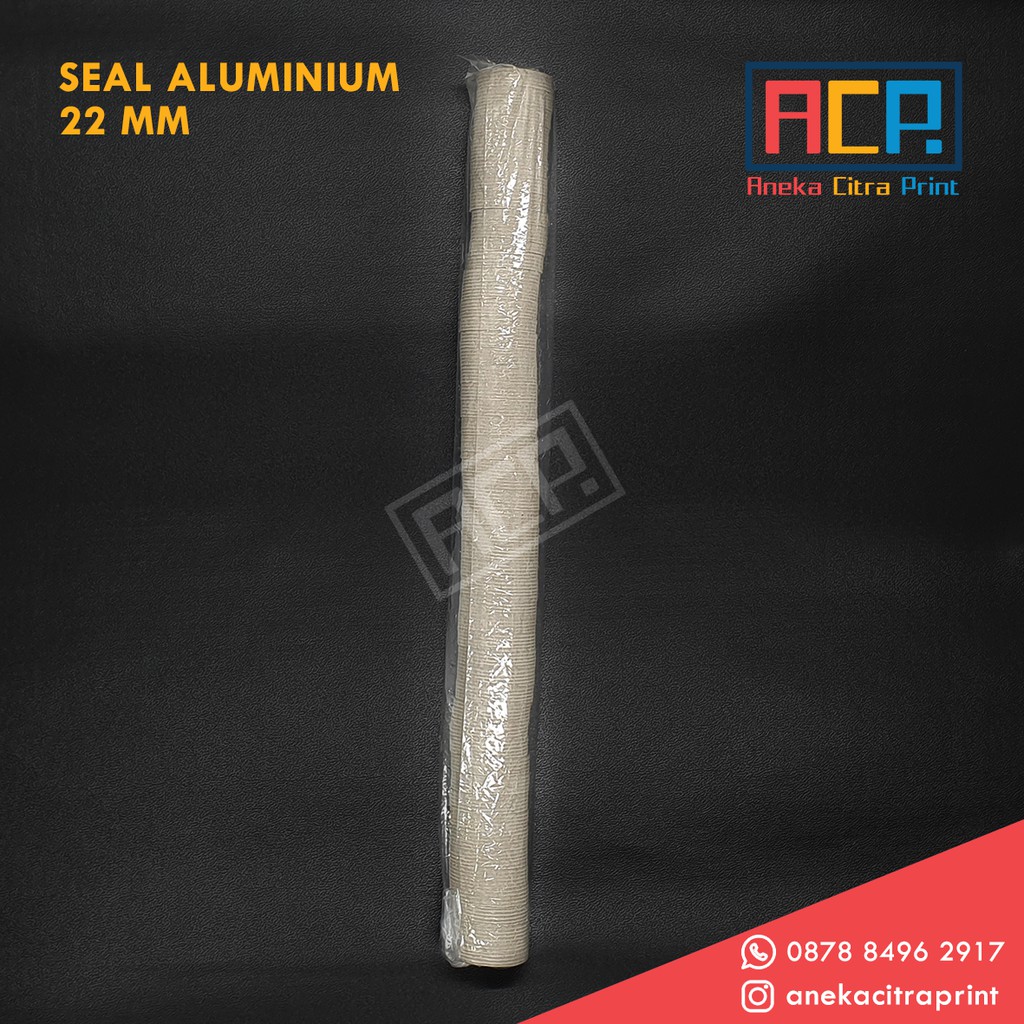 Seal Aluminium Botol Tinta HDPE 22 MM - Segel Botol 100 Pcs 2,2 CM
