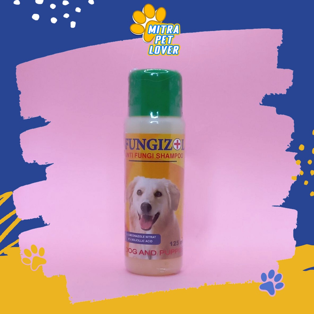 SAMPO ANTI JAMUR UNTUK ANJING - FUNGIZOL DOG SHAMPOO 125 ML ORIGINAL - LEMBUT WANGI SEHAT MENGHALUSKAN MELEMBUTKAN BULU CEGAH SAKIT KULIT - MURAH - PET ANIMAL HEALTHCARE AND VETERINARY TAMASINDO OBAT DAN VITAMIN HEWAN BINATANG PELIHARAAN MITRAPETLOVER