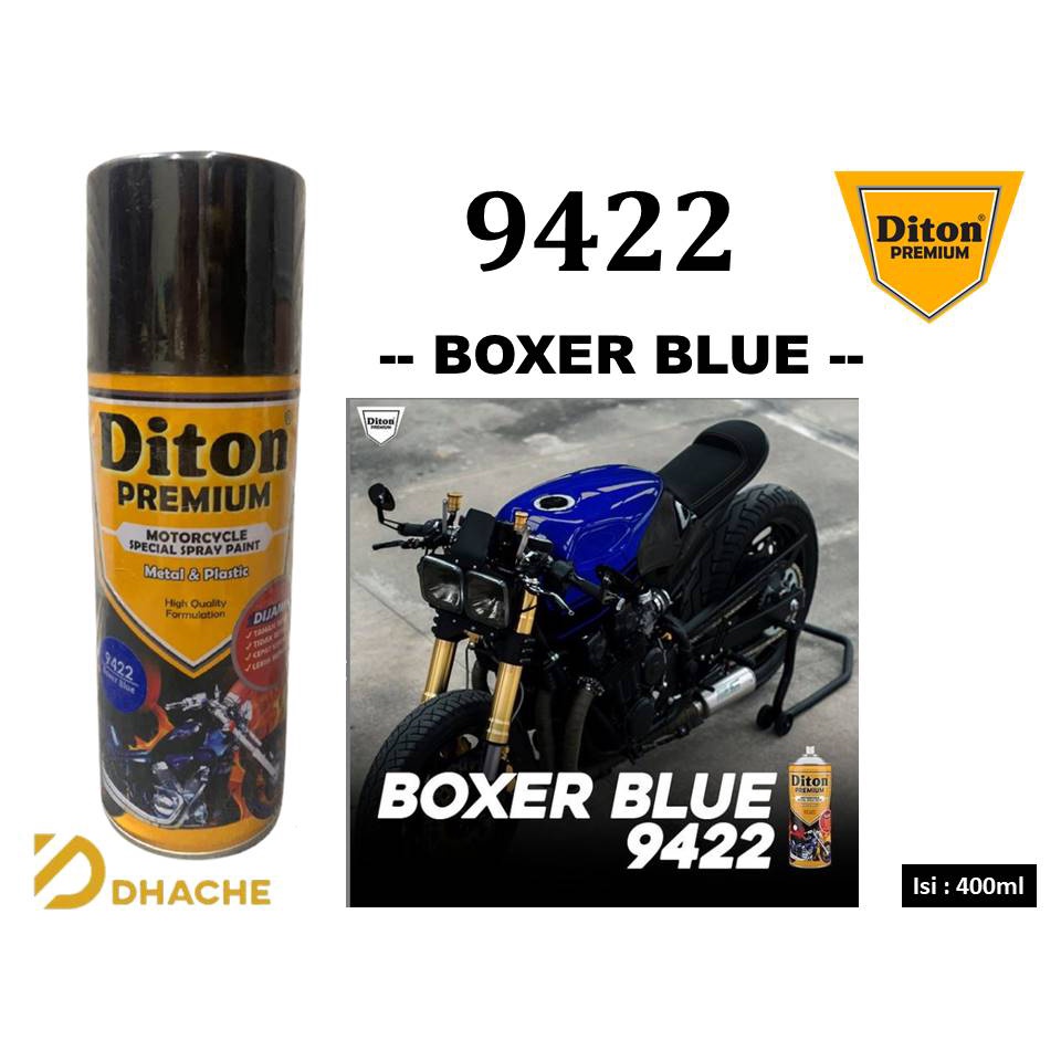 Cat Pilox Diton Premium Boxer Blue 9422 400cc Biru sepeda motor mobil helm pilok pylox pylok