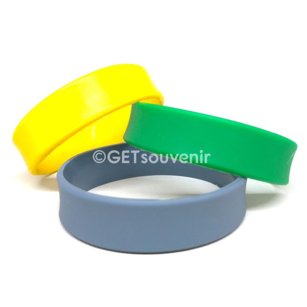 gelang karet polos melingkar tanpa sambungan - gelang rubber langsung polos tanpa tulisan