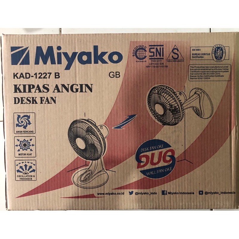 Kipas Angin Miyako KAD 1227