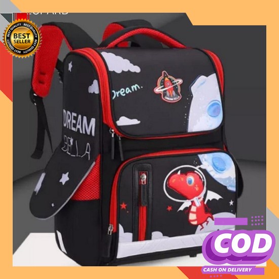 Tas-Anak-Perempuan-Remaja-Kucing-Lucu-Backpack-Besar-Solid-Kanvas Kl589 Tas Backpack Wanita Ransel S