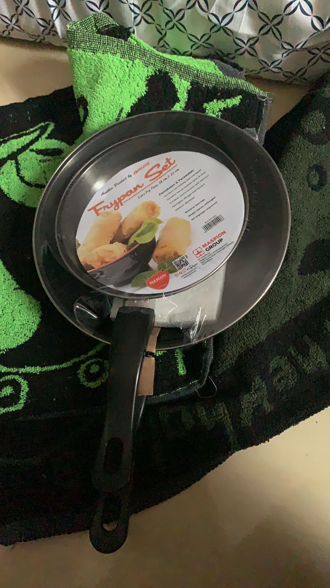 Fry Pan Wajan Anti Lengket Set 2in1 Penggorengan Maspion