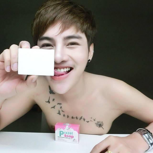 [ SABUN ] PIXZEL SOAP White Strawberry Milk Soap -