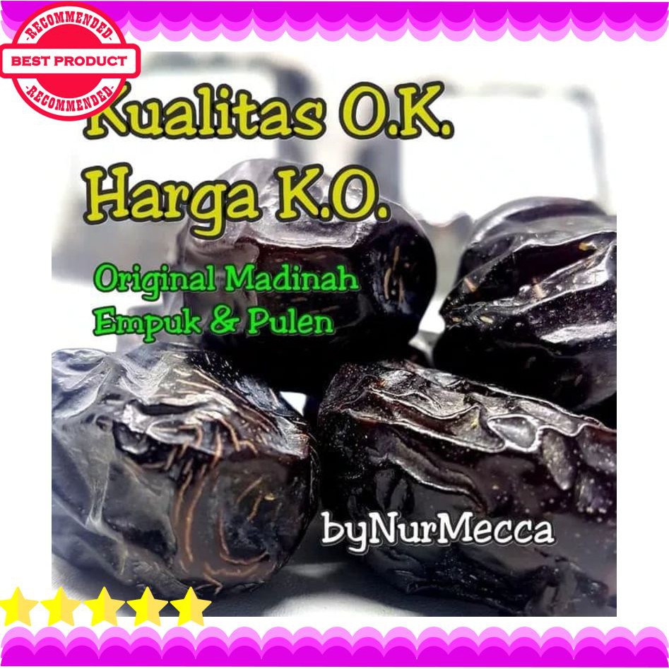 

BEST SELLER Kurma Ajwa 250 gr. Kurma Nabi. Oleh Oleh Haji Terlaris dan Termurah