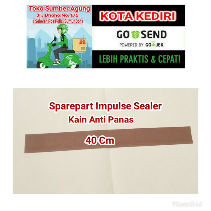Kain Alat Pres Plastik Impulse Sealer 40cm