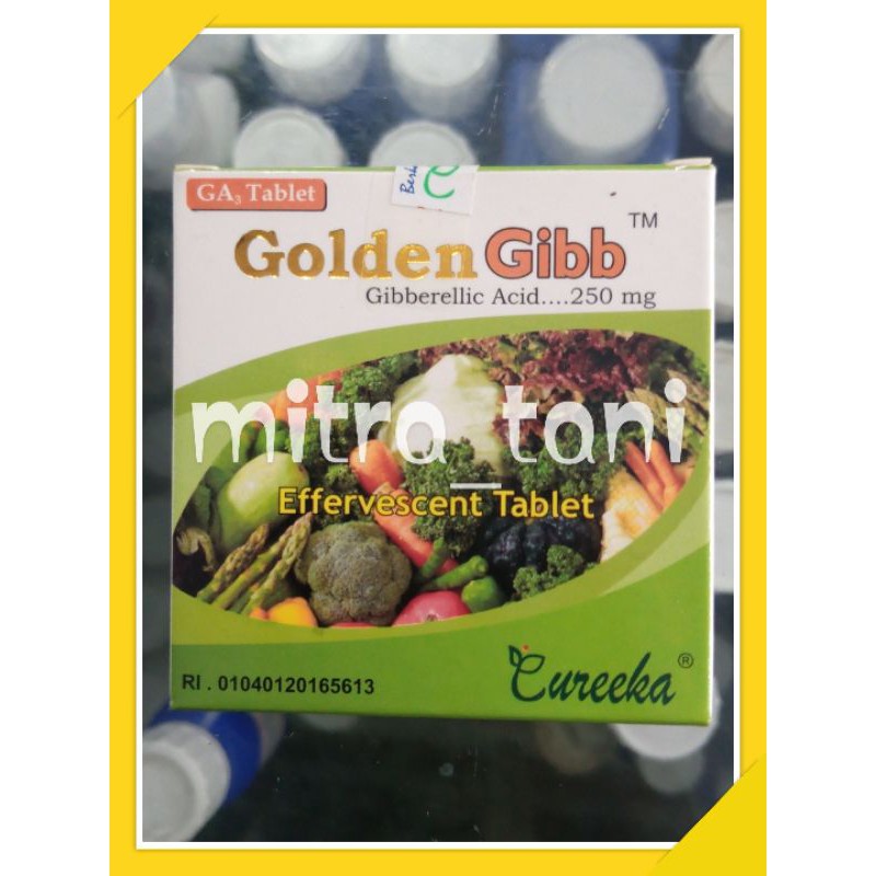 hormon tanaman zpt GA3 tablet GOLDEN GIBB 5gram dari EUREEKA