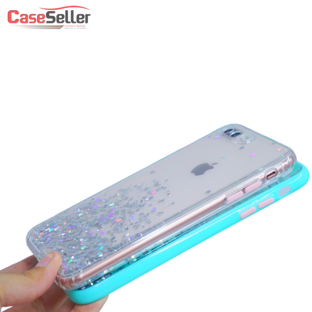 Samsung M51 Case Casing Soft Fuze Glitter Bumper Glitter Dove Candy Glitter