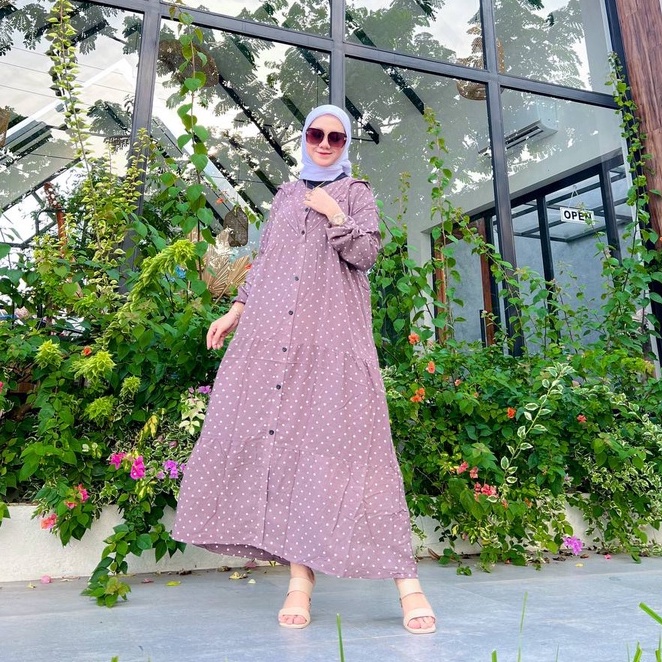 Gamis Terbaru Bahan Rayon Wanita Fashion