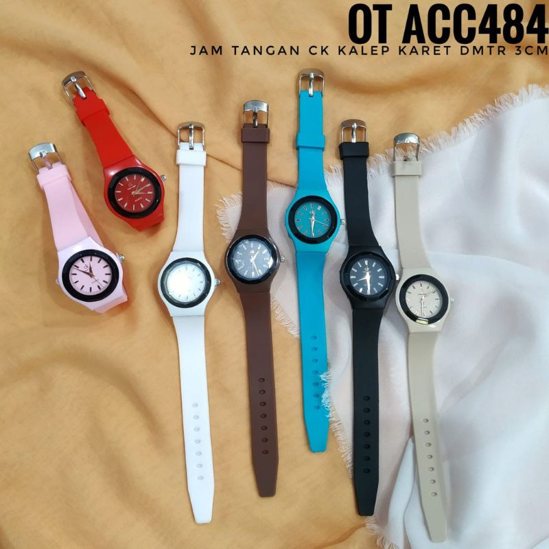 JAM TANGAN PRIA/WANITA CK-17 RUBBER ANALOG BALOK COD BISA BAYAR DITEMPAT