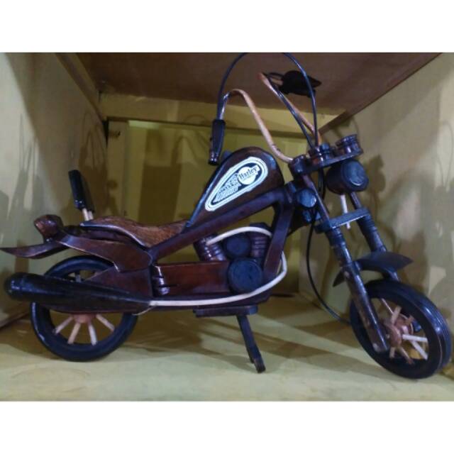 TERMURAH! Miniatur Motor Harley Davidson Ukuran Besar 30 cm- Mainan Anak Edukatif dan Souvenir Jogja