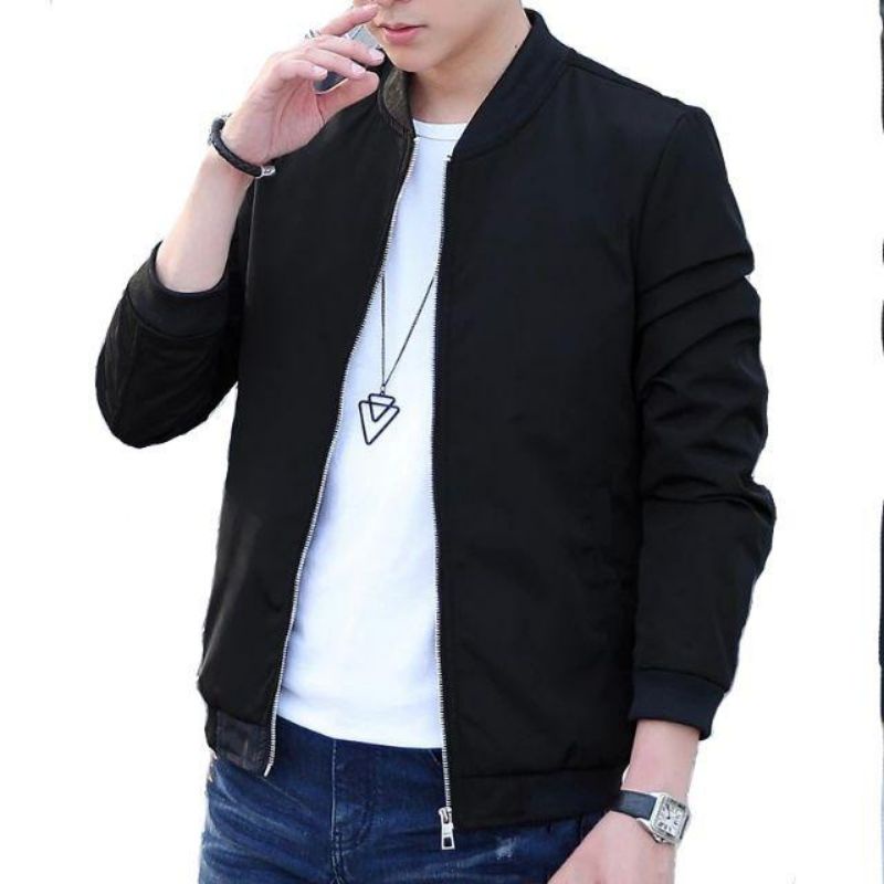 jaket bomber pria jaket musim dingin dengan kain taslan premium