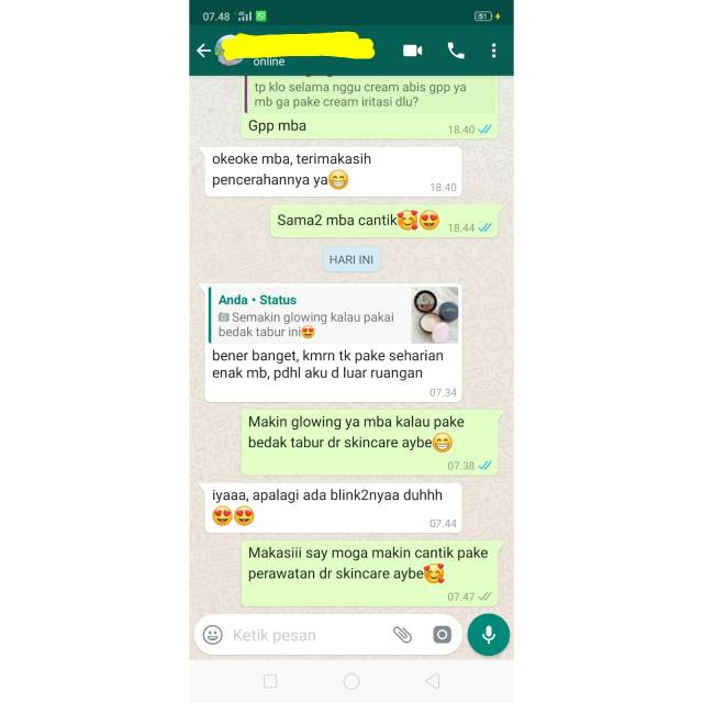 Bedak tabur aybe diamond